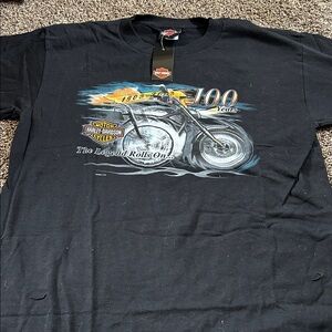 Vintage Harley-Davidson Black 100th Anniversary Tee